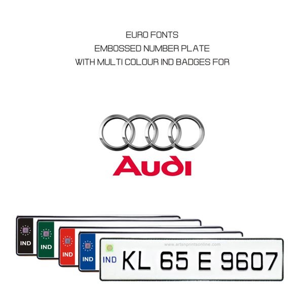 EURO FONT NUMBER PLATE FOR AUDI CAR ONLINE IN INDIA MANUFACTURER