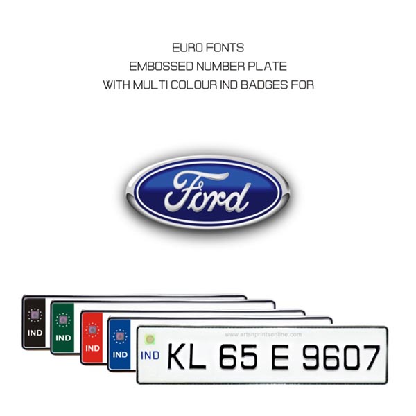 EURO FONT NUMBER PLATE FOR FORD CAR ONLINE IN INDIA MANUFACTURER
