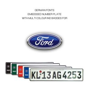 Ford Number plate - German Font