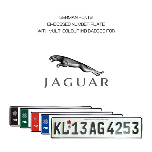 Jaguar Number Plate Designs Online