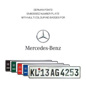 Mercedes-Benz number plates