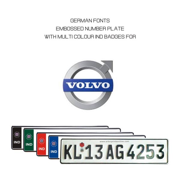 Volvo-number plate- online