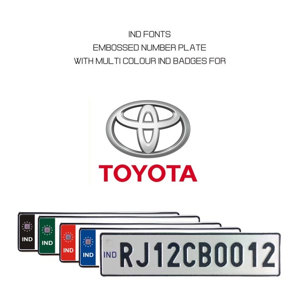 Toyota-HSRP-IND- Number Plate Booking