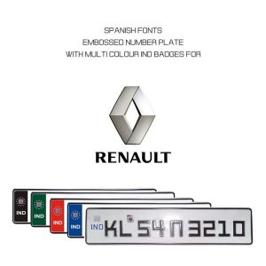 Renault car number plate online