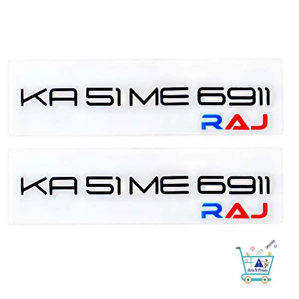 customized show numberplate manufacturer