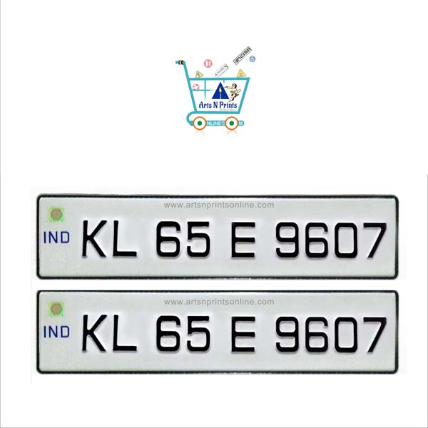 Number Plate car Euro font