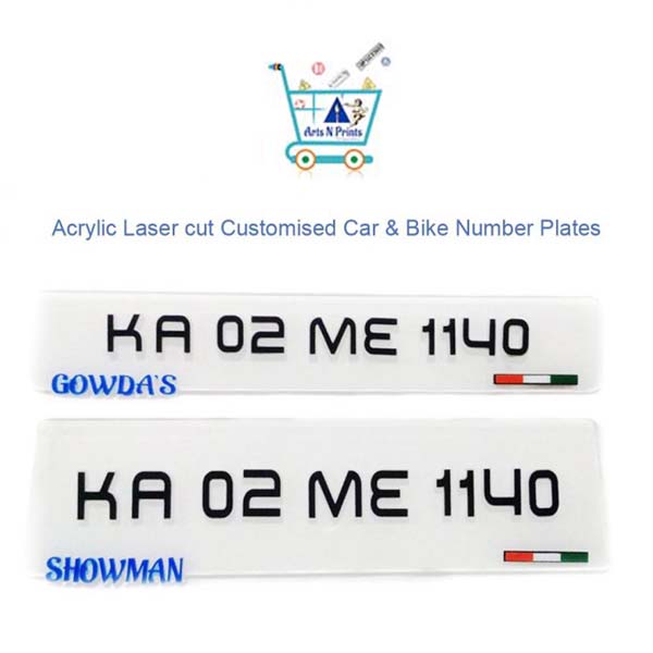 Number Plate Personalized Name,-logo