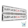 laser cut stylish number plate for car