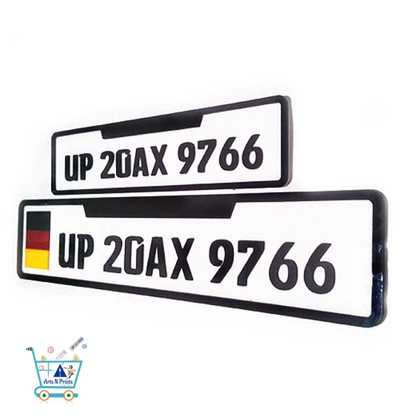 new-font-acrylic-car-number-plate-online-in-India